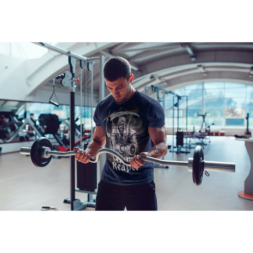 Gym Reaper Anime T Shirt Pump Cover For Gym Rats, Vintage Gift Cartoon TShirt for Man,Bodybuilder And Weightlifting Gift,Funny Oversized Tee - 1.jpg