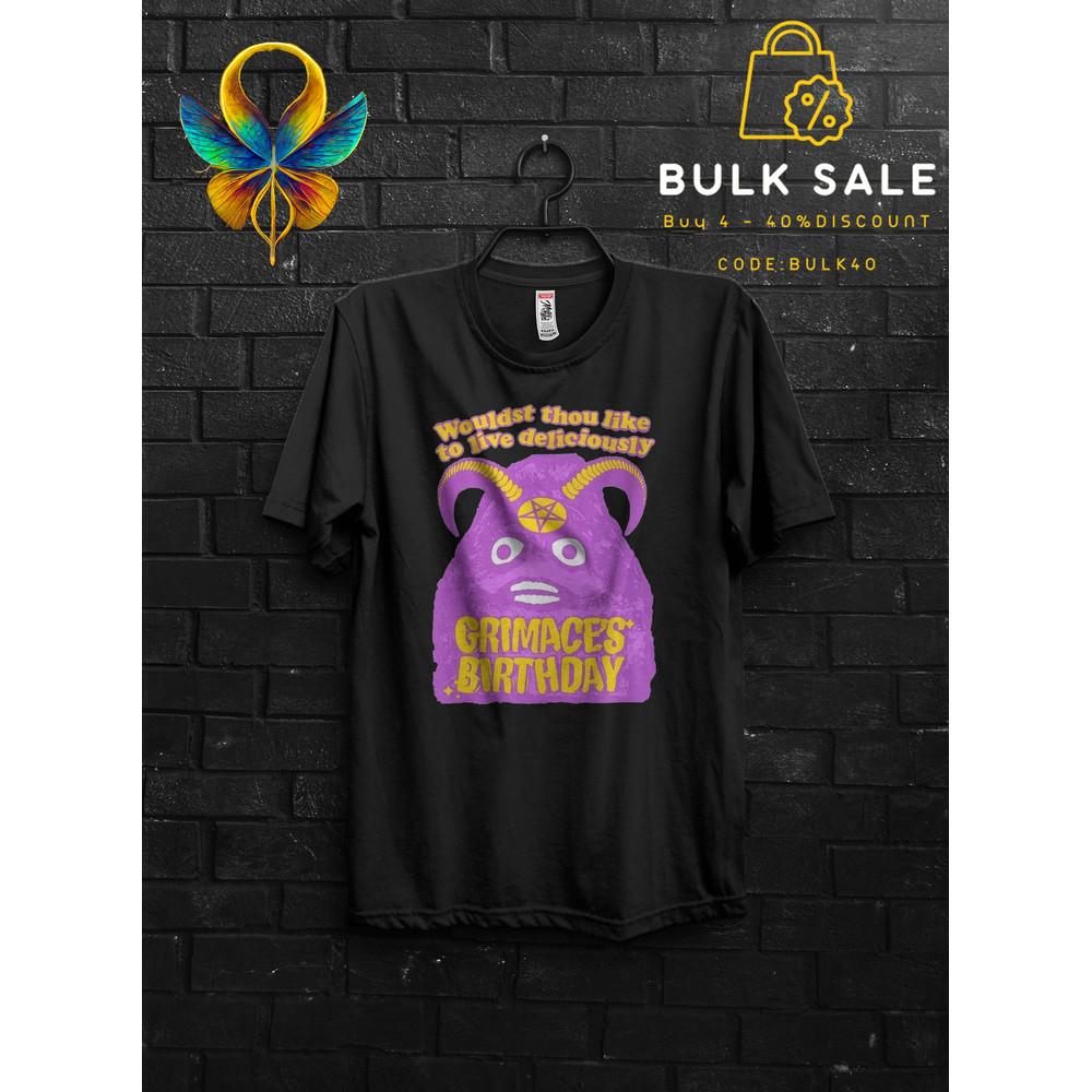 Happy Birthday Grimace Shirt Funny Tik Tok Trend Meme,HBD Grimace Hilarious Tshirt,Grimace Survivor Gen Z Appareal,Grimace Shake T-Shirt Tee - 1.jpg