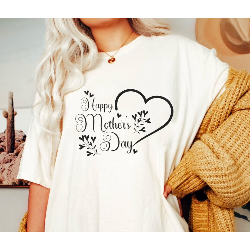 Happy Mother's Day Mummy Shirt for Wife, Heart Flowers Cute Mama Gift for Mothers Day,Mothers Day Mommy Gift Shirt,Amazing Wife Tshirt - 5.jpg