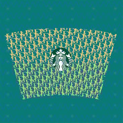 dior inspired full wrap for starbucks cup svg, trending svg, dior starbucks cup, dior starbucks svg, starbucks wrap svg,