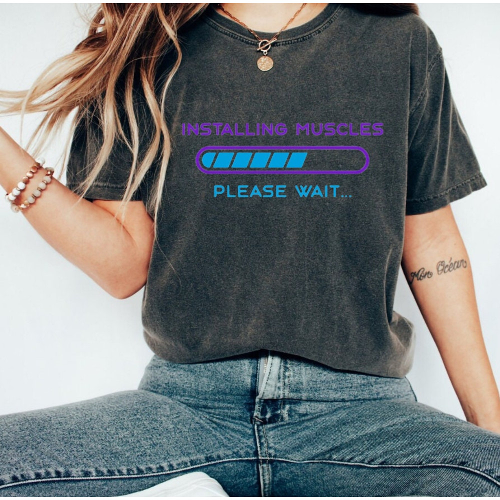 Installing Muscle Body Builder T Shirt, Funny Pump Cover,Weightlifting TShirt,Workout T-Shirt for Men and Women,Gym shirt For Boys and Girls - 3.jpg