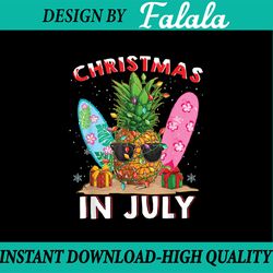 christmas in july pineapple surf santa summer tree png, christmas in july png, xmas in summer png, digital download