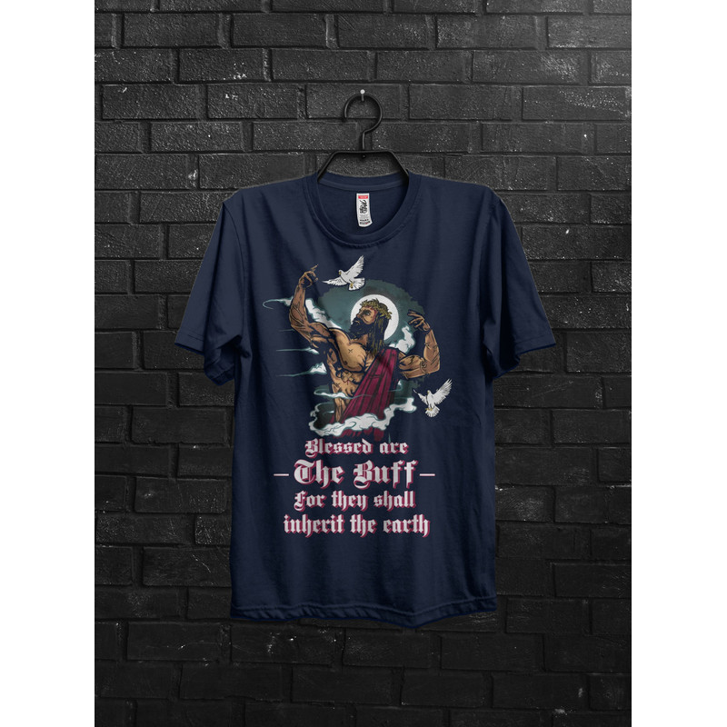 Jesus The Ultimate Deadlifter T-shirt, Cute Jesus Gift T-shirt, Funny Christian Shirts, Religious Faith Gym Shirt, Weightlifting Jesus Tee - 2.jpg