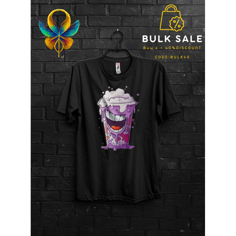 Laughing Grimace Shake Shirt Horror Funny Tik Tok Trend Meme,Happy Birthday Grimace Tee,HBD Grimace Gift Tshirt,Grimace Survivor Appareal - 1.jpg