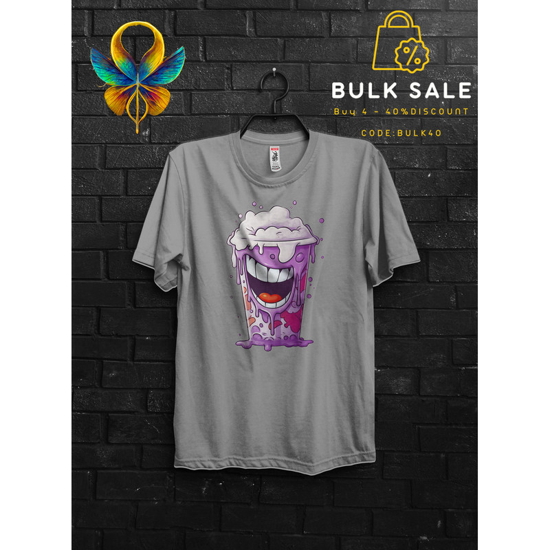 Laughing Grimace Shake Shirt Horror Funny Tik Tok Trend Meme,Happy Birthday Grimace Tee,HBD Grimace Gift Tshirt,Grimace Survivor Appareal - 3.jpg