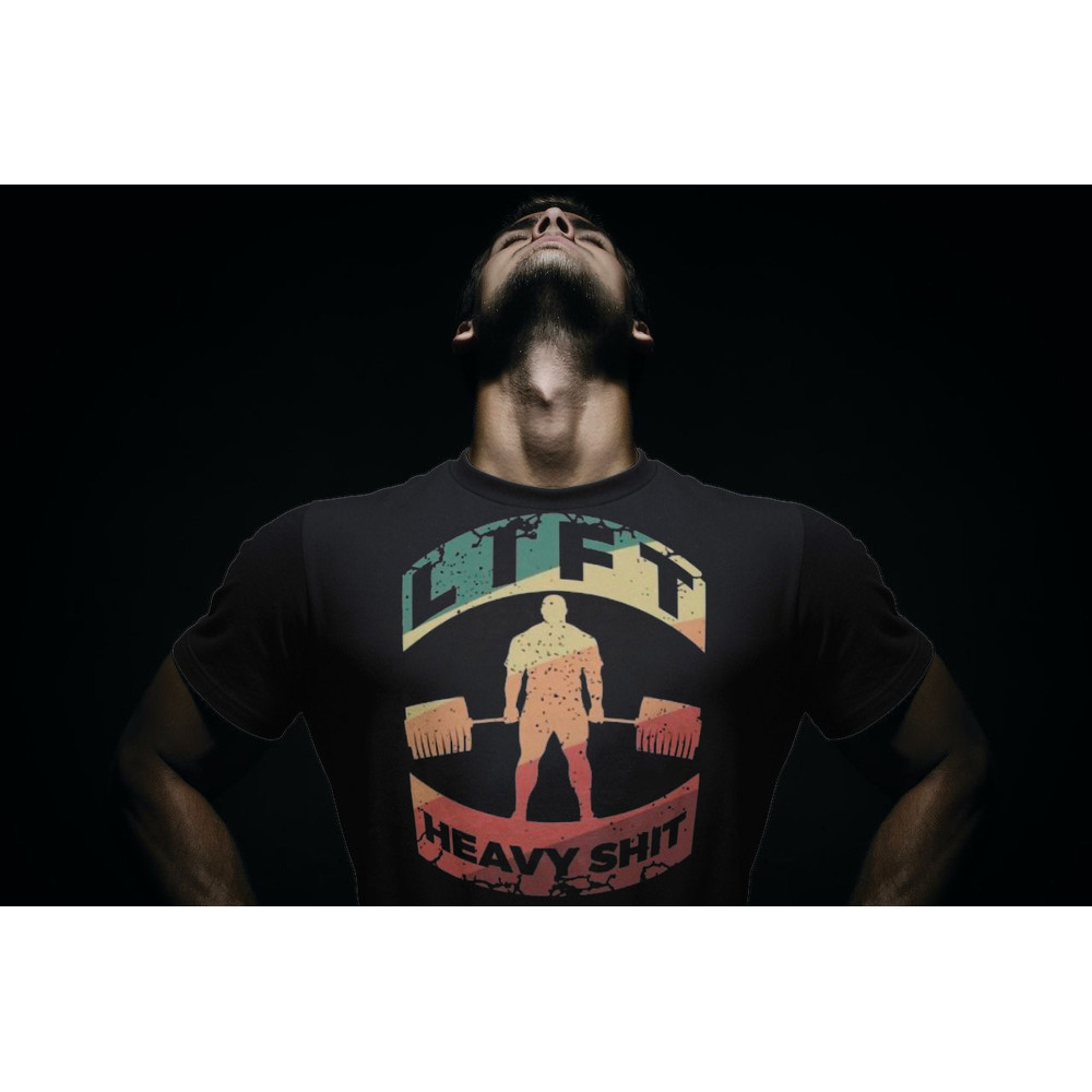 Lift Heavy Shit Gym Oversized TShirt for Gym Rats,Rainbow Design Gym Workout Appareal,Bodybuilder Pr Or ER Gift,Funny Pump Cover For Mens - 1.jpg