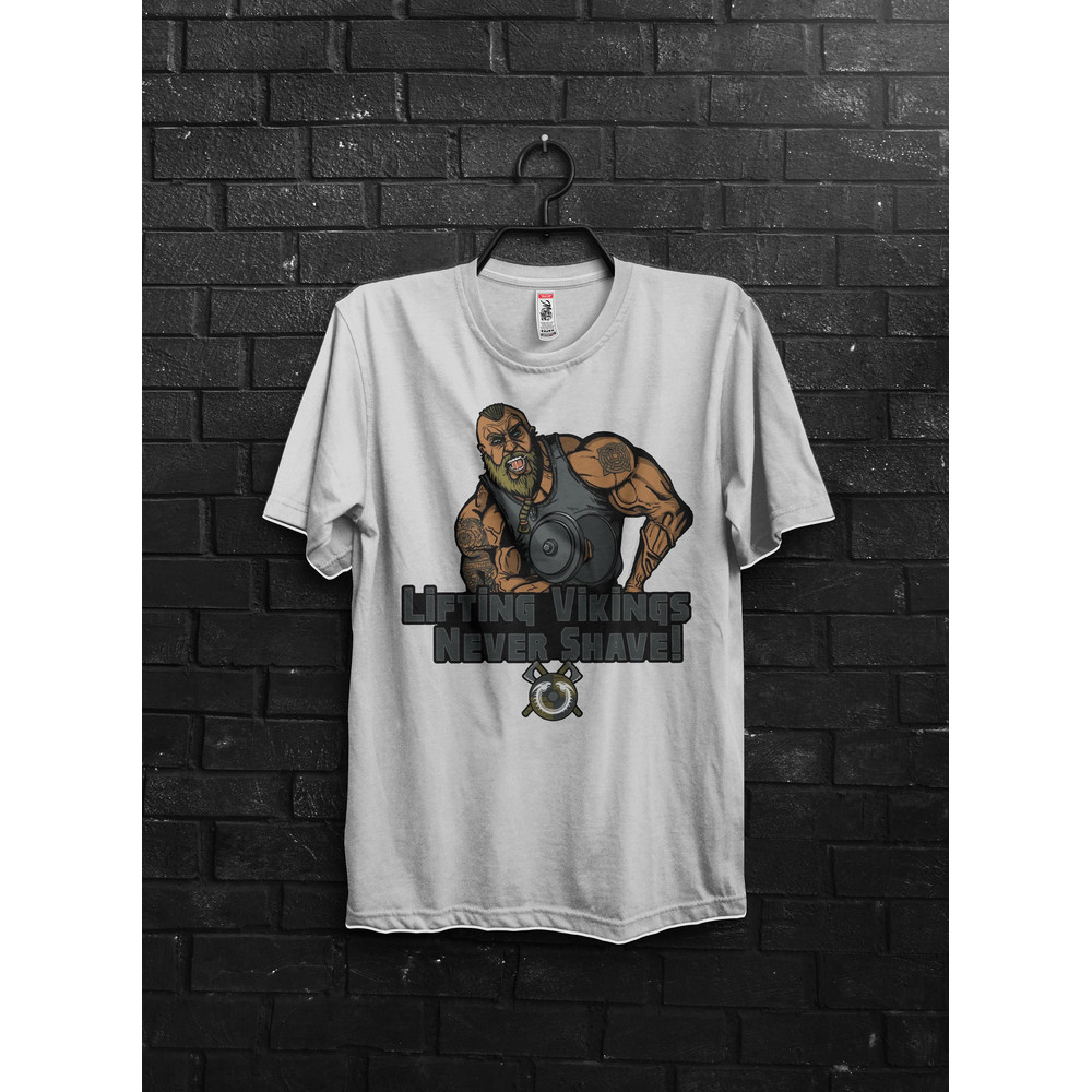 Lifting Viking Warriori Funny Pump Cover Gym Gift For Man,Anime TShirt For Gym Rats,Oversized Muscle Shirt,Bodybuilder Workout Appareal Tee - 2.jpg