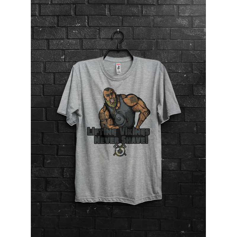 Lifting Viking Warriori Funny Pump Cover Gym Gift For Man,Anime TShirt For Gym Rats,Oversized Muscle Shirt,Bodybuilder Workout Appareal Tee - 3.jpg