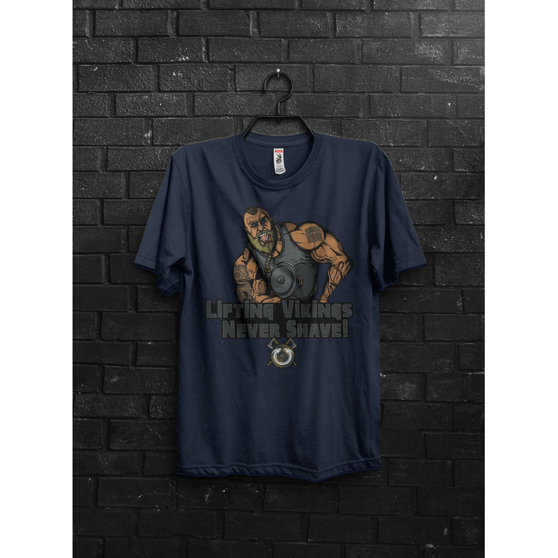 Lifting Viking Warriori Funny Pump Cover Gym Gift For Man,Anime TShirt For Gym Rats,Oversized Muscle Shirt,Bodybuilder Workout Appareal Tee - 4.jpg