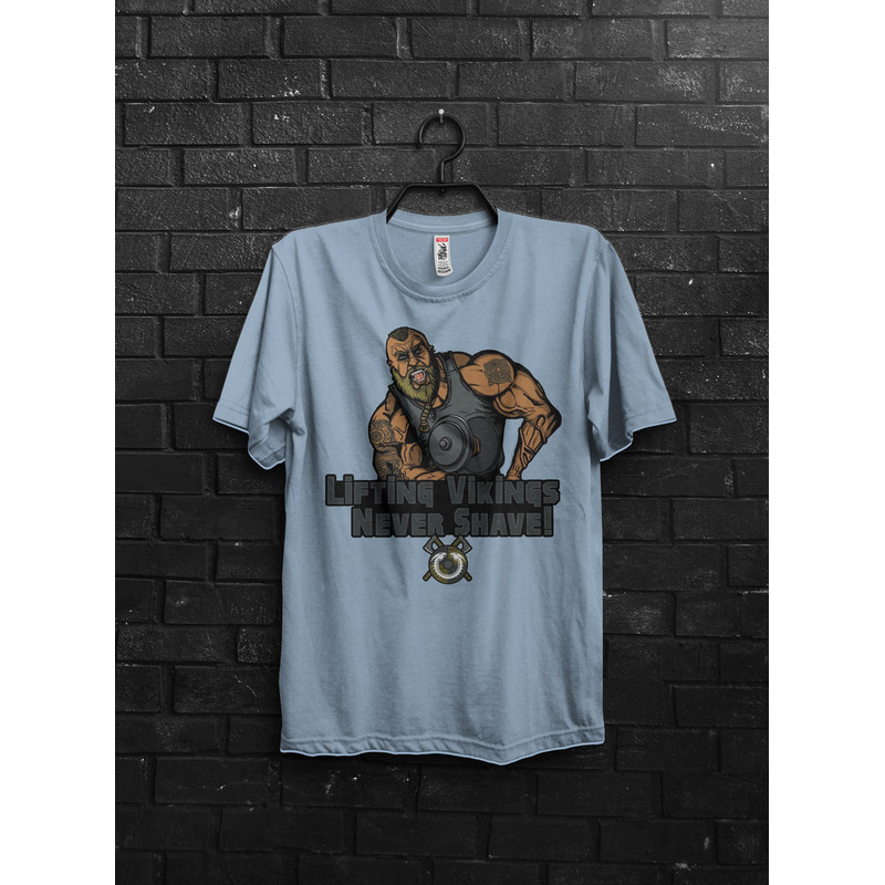 Lifting Viking Warriori Funny Pump Cover Gym Gift For Man,Anime TShirt For Gym Rats,Oversized Muscle Shirt,Bodybuilder Workout Appareal Tee - 5.jpg