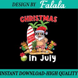 christmas in july funny san-ta summer beach vacation png, beach christmas png, digital download