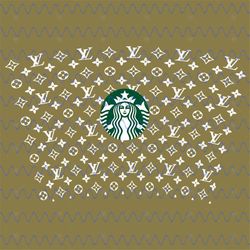 louis vuitton full wrap for starbucks cup svg, trending svg, lv starbucks cup, lv starbucks svg, starbucks wrap svg