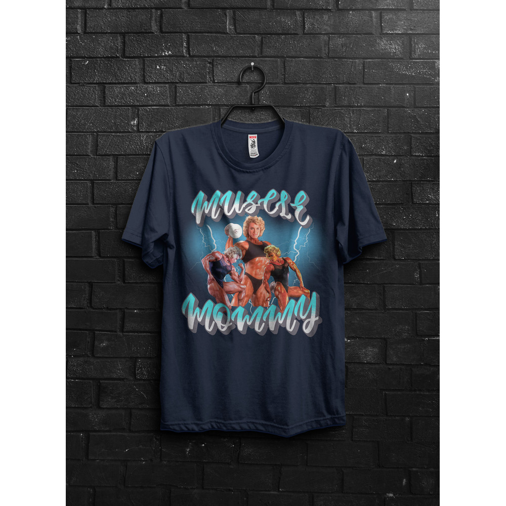 Muscle Mommy Gym T shirt,Oversized Fitness Shirt for Women,Retro Muscle Mommy Gym Shirt,Bodybuilder Gift,Gym Mommy Tee,Lighting Bolt For Her - 4.jpg