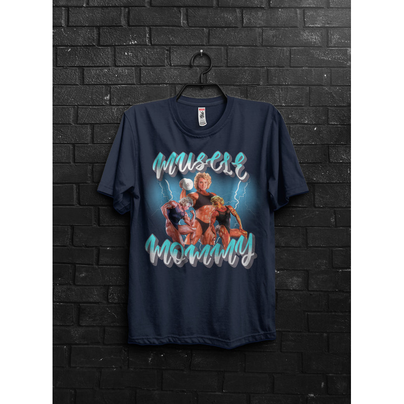 Muscle Mommy Gym T shirt,Oversized Fitness Shirt for Women,Retro Muscle Mommy Gym Shirt,Bodybuilder Gift,Gym Mommy Tee,Lighting Bolt For Her - 4.jpg