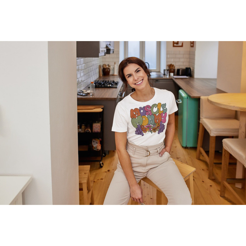 Muscle Mommy Shirts Gift For Bodybuilder Mom,Muscle Mommy Gym T shirt, Oversized Fitness Shirt for Women,Cute Mom Workout TShirt,Gym Mom Tee - 1.jpg