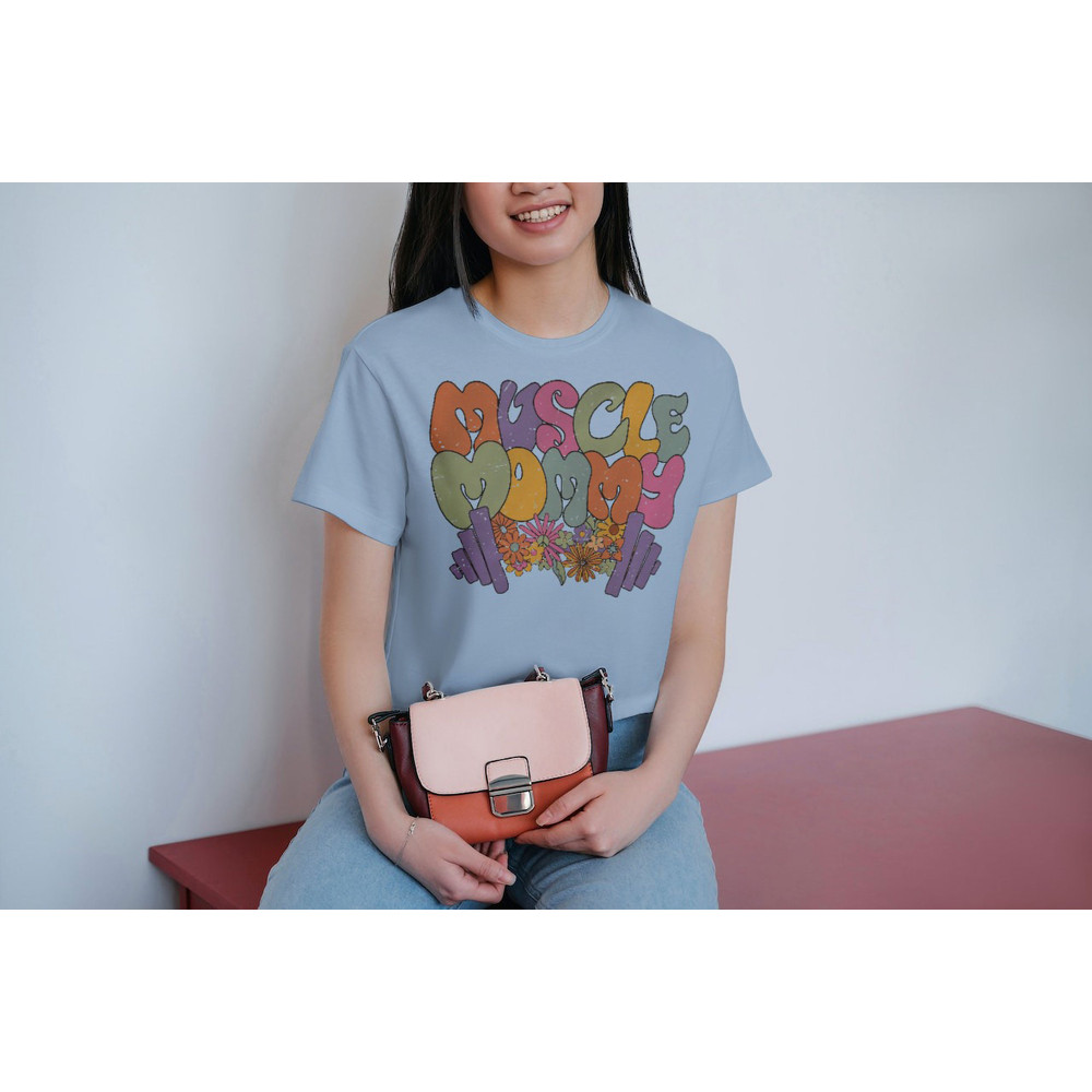 Muscle Mommy Shirts Gift For Bodybuilder Mom,Muscle Mommy Gym T shirt, Oversized Fitness Shirt for Women,Cute Mom Workout TShirt,Gym Mom Tee - 4.jpg