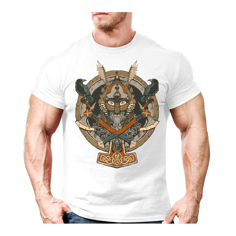 Nordic Viking Warrior T-Shirt Gift For Man And Woman,Scandinavian Vikings Gift Tshirt,Norse Mythology Viking Shirt Unisex, Cool Animated Tee - 4.jpg