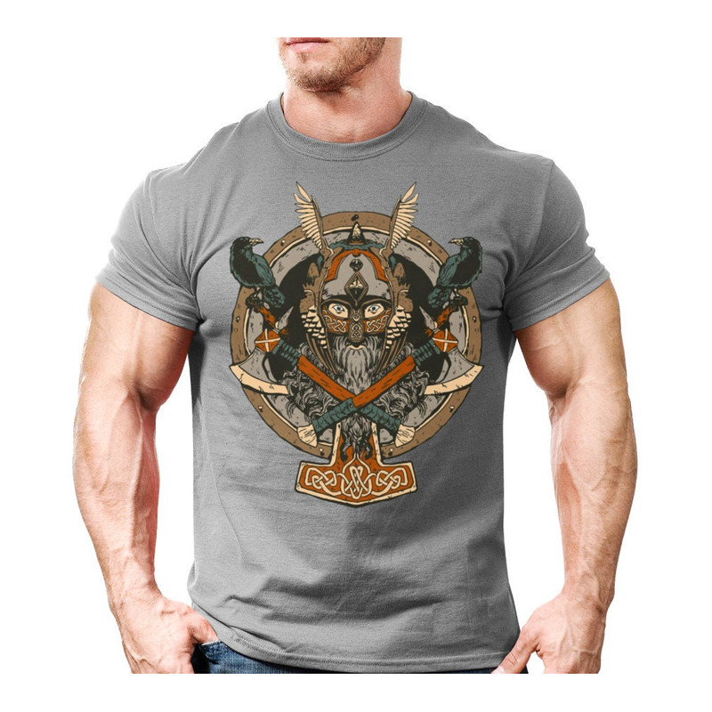 Nordic Viking Warrior T-Shirt Gift For Man And Woman,Scandinavian Vikings Gift Tshirt,Norse Mythology Viking Shirt Unisex, Cool Animated Tee - 5.jpg