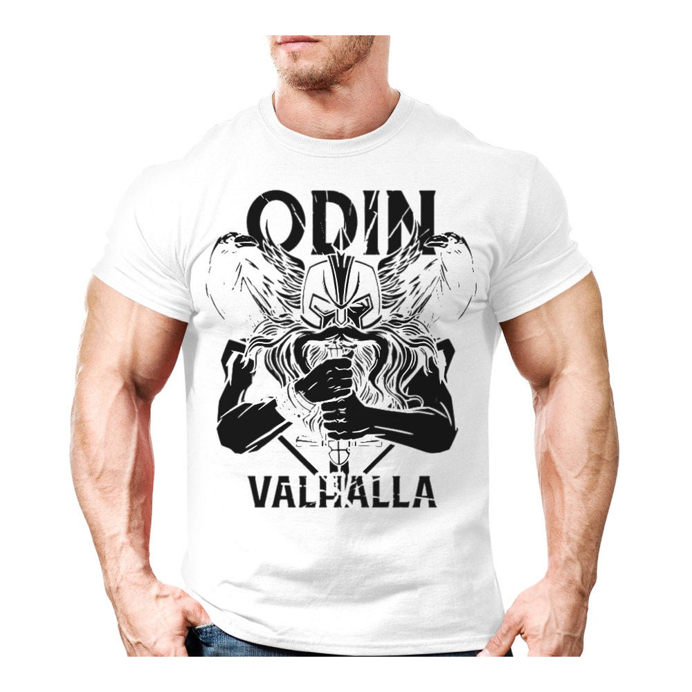 Odin Valhalla T-Shirt Gift For Nordic Boys And Girls,Norse Mythology Viking Shirt Unisex Warrior, Huginn And Muninn Viking Norse TShirt - 3.jpg