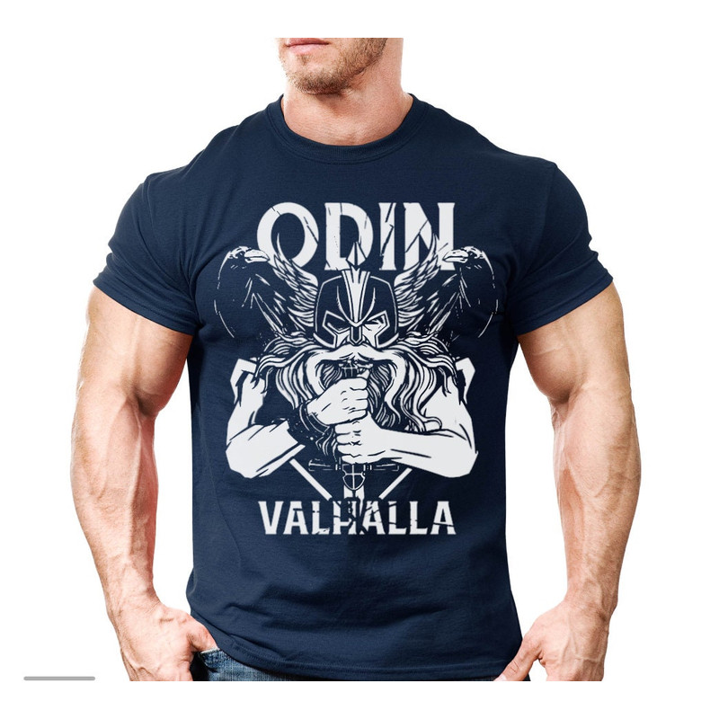 Odin Valhalla T-Shirt Gift For Nordic Boys And Girls,Norse Mythology Viking Shirt Unisex Warrior, Huginn And Muninn Viking Norse TShirt - 5.jpg