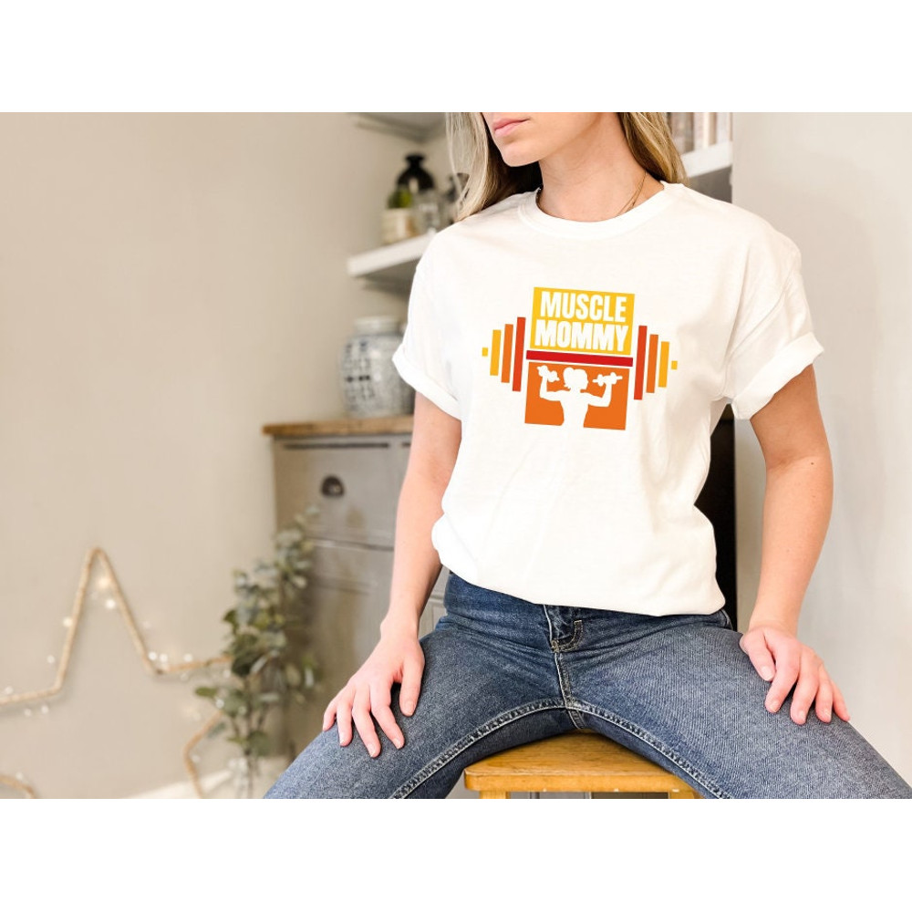 Oversized Fitness Tee for Women,Funny Workout T-shirt,Womens Shirt That Lifts,Bodybuilder and Weightlifting Gift,Gym Mommy Tee,Fitness Shirt - 4.jpg