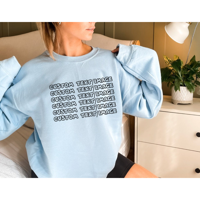 Personalized Customized Text or Photo Unisex Sweatshirt,Design your Own Sweatshirt,Unisex Sweatshirt With Custom Photo,Custom Text Sweater - 4.jpg