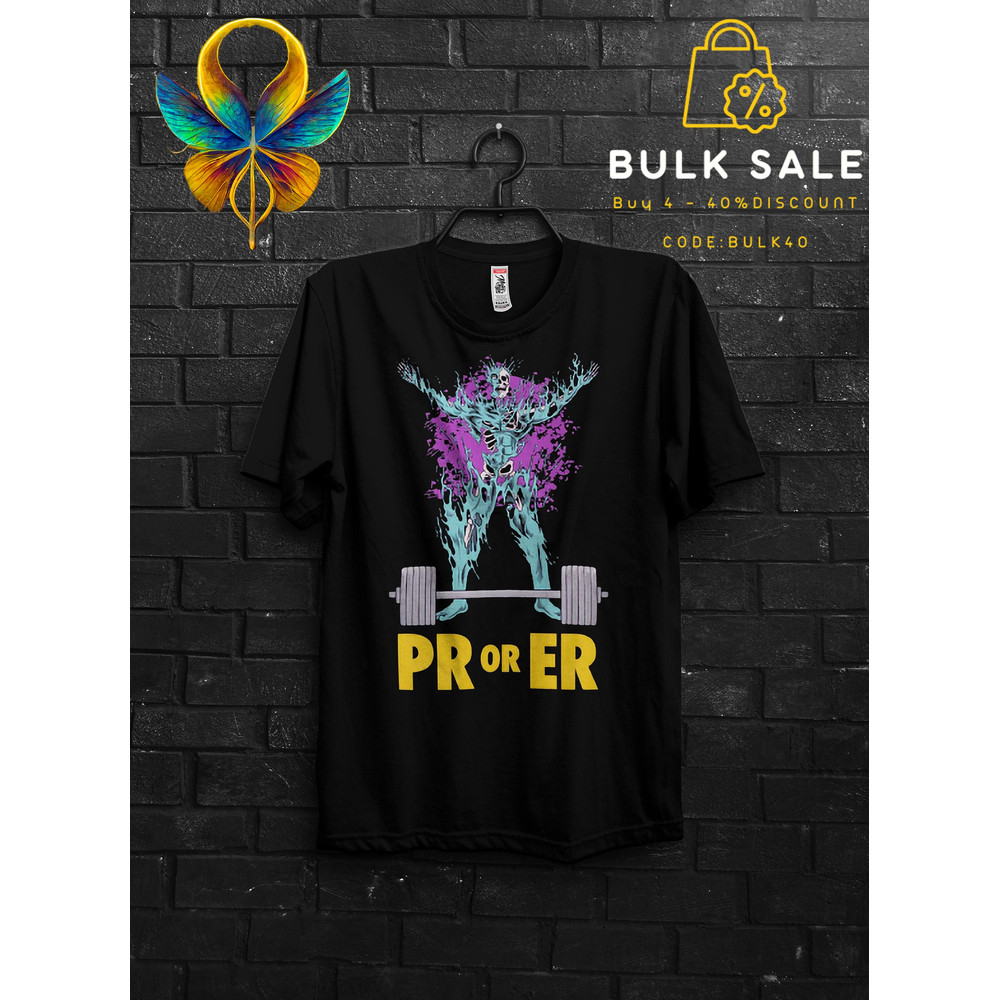 Pr Or Er Gym Lifting T Shirt For Gym Rats,Bodybuilder Workout Deadlift Shirt Gift For Man,Fitness Anabolic Appareal Skull Tee Pump Cover - 1.jpg