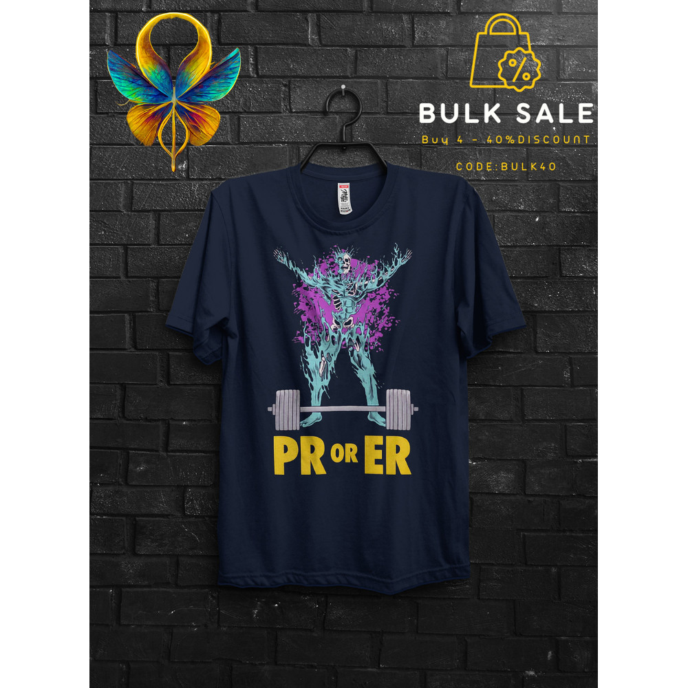 Pr Or Er Gym Lifting T Shirt For Gym Rats,Bodybuilder Workout Deadlift Shirt Gift For Man,Fitness Anabolic Appareal Skull Tee Pump Cover - 4.jpg