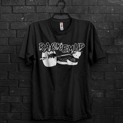 rack em up gym t shirt pump cover gift for gym rats,anime graphic tee,funny fitness workout shirt,oversize tshirt appare