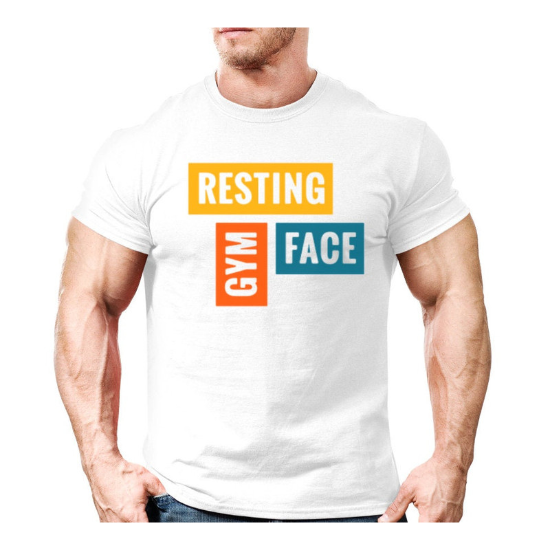 Resting Gym Face Workout T-Shirt for Men and Women,Mens and Womens Fun Fitness Tshirt,Weightlifting Funny Gym Lifting Apparel, Muscle Tank - 4.jpg