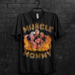 retro muscle mommy gym t shirt,oversized fitness shirt for women,vintage muscle mommy gym shirt,bodybuilder and weightli