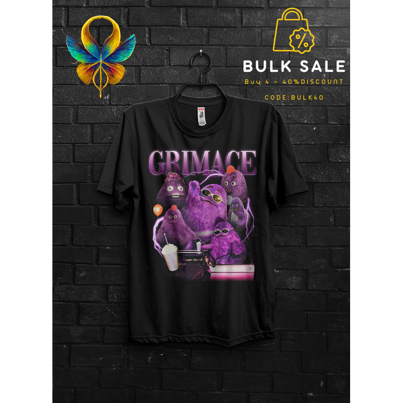 Retro Vintage Grimace Shake Shirt Funny Tik Tok Trend Meme,HBD Grimace Hilarious Tshirt,Grimace Survivor Appareal,Happy Birthday Grimace Tee - 1.jpg