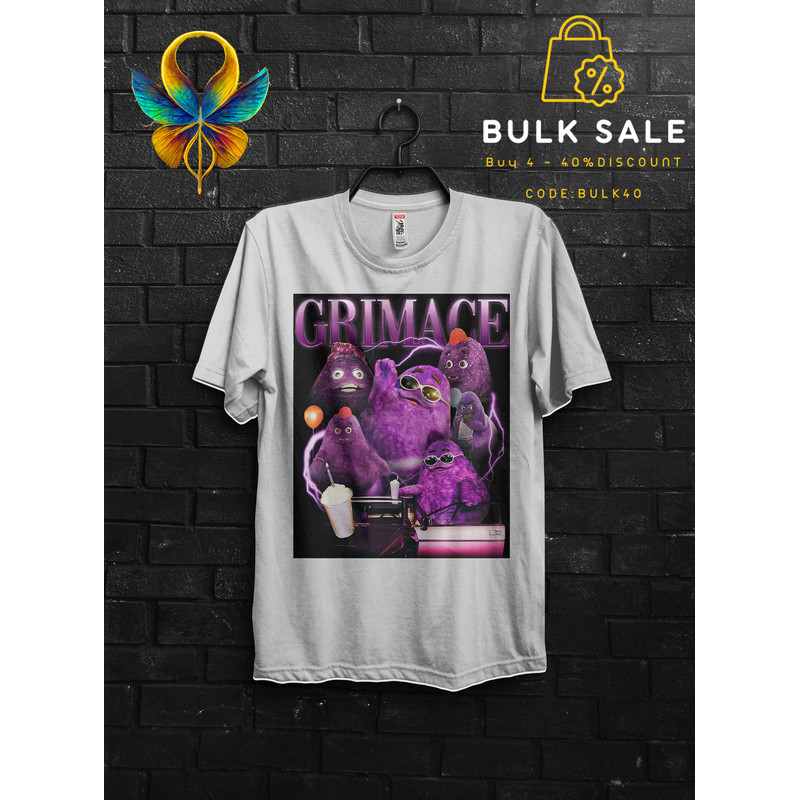 Retro Vintage Grimace Shake Shirt Funny Tik Tok Trend Meme,HBD Grimace Hilarious Tshirt,Grimace Survivor Appareal,Happy Birthday Grimace Tee - 2.jpg