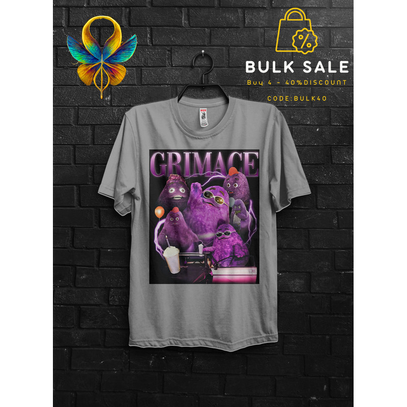 Retro Vintage Grimace Shake Shirt Funny Tik Tok Trend Meme,HBD Grimace Hilarious Tshirt,Grimace Survivor Appareal,Happy Birthday Grimace Tee - 3.jpg