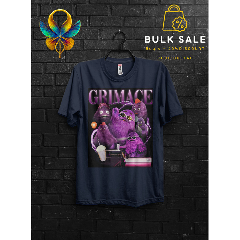 Retro Vintage Grimace Shake Shirt Funny Tik Tok Trend Meme,HBD Grimace Hilarious Tshirt,Grimace Survivor Appareal,Happy Birthday Grimace Tee - 4.jpg