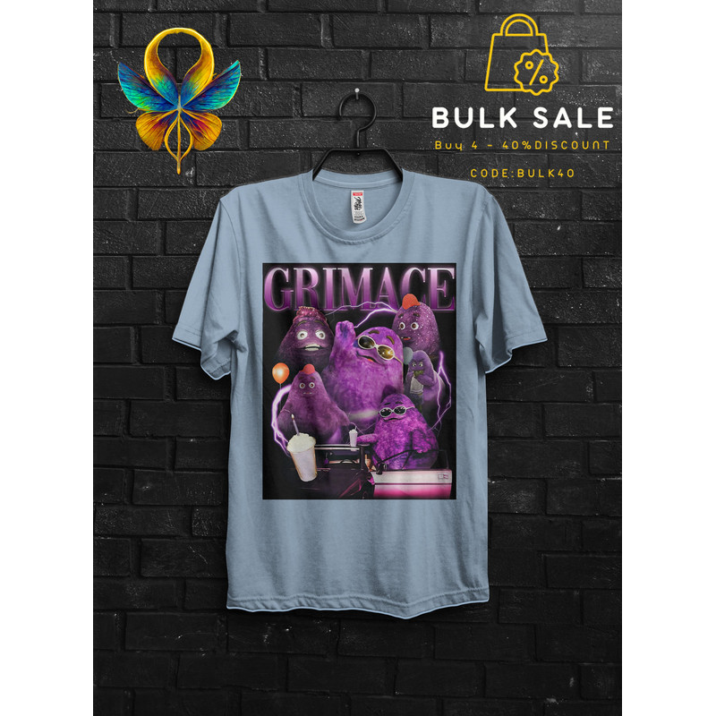 Retro Vintage Grimace Shake Shirt Funny Tik Tok Trend Meme,HBD Grimace Hilarious Tshirt,Grimace Survivor Appareal,Happy Birthday Grimace Tee - 5.jpg