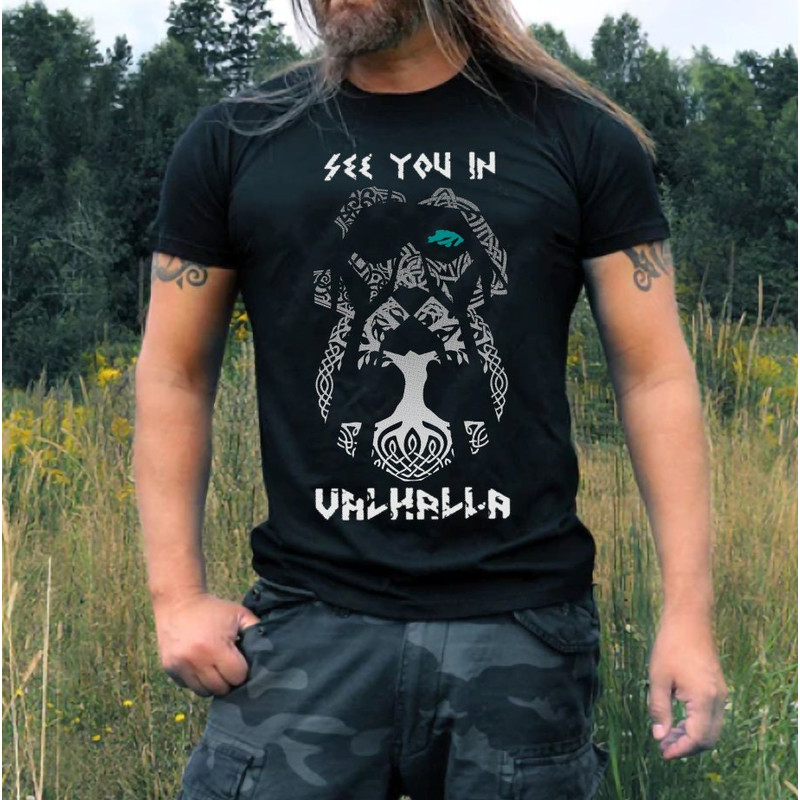 See You in Valhalla Gift Unisex Viking TShirt,Norse Mythology Gift Viking Shirt For Warriors,Viking Skull Bearded T Shirt Gifts,Viking Axe - 5.jpg