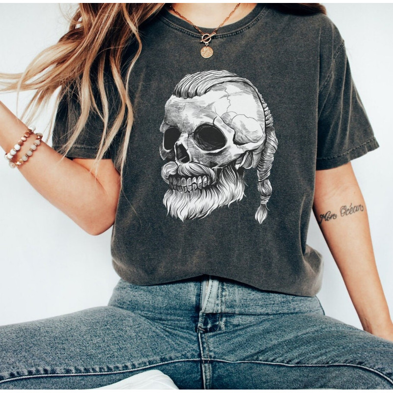 Skull Anime Viking TShirt Norse Mythology Warriors Unique Unisex,Viking Viking Lover Gift For Him,Viking Tee Norse History, Warriors Shirt - 3.jpg
