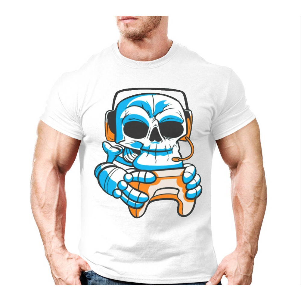 Skull Gamer Shirt Mens Top Tee Clothing Gift,Birthday Gift For Gamer Son Guy,Streamer Ideas,Funny VideoGame Tshirt, Meme Funny Tee Vintage - 4.jpg