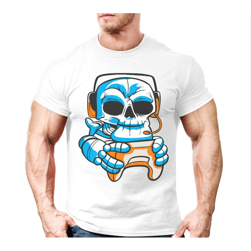 Skull Gamer Shirt Mens Top Tee Clothing Gift,Birthday Gift For Gamer Son Guy,Streamer Ideas,Funny VideoGame Tshirt, Meme Funny Tee Vintage - 4.jpg