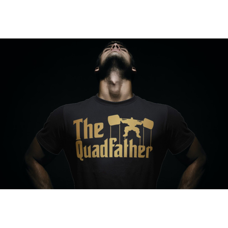 The Quadfather Gym Gift Lifting Shir For Mens,Gym Muscle Tshirt For Gym Rats,Oversized T-shirt Pump Cover For Workout,Funny Bodybuilder Tee - 2.jpg