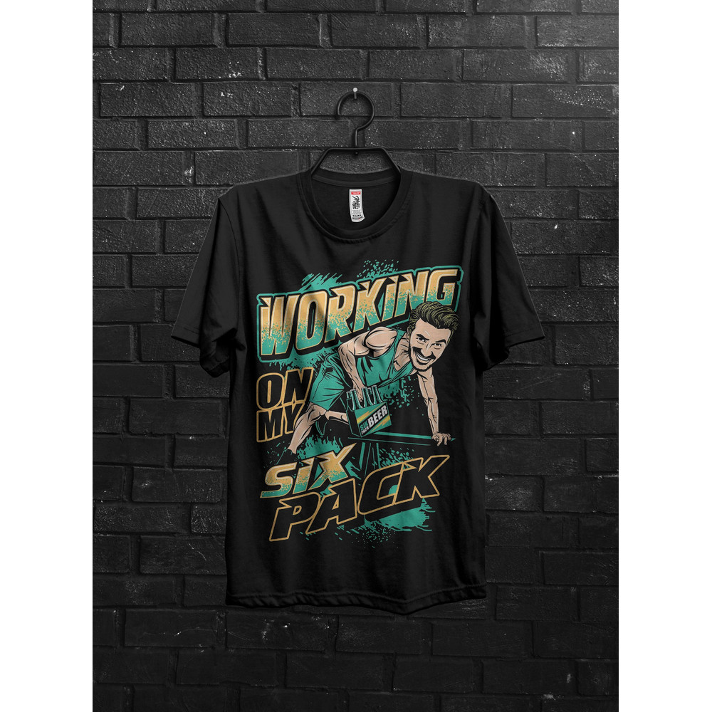 Training For Six Pack Abs Gym T Shirt Gift,Fitness Shirt for Beer Lovers,Funny Oversized Tshirt Pump Cover For Gym Rat,Bodybuilder Workout - 1.jpg