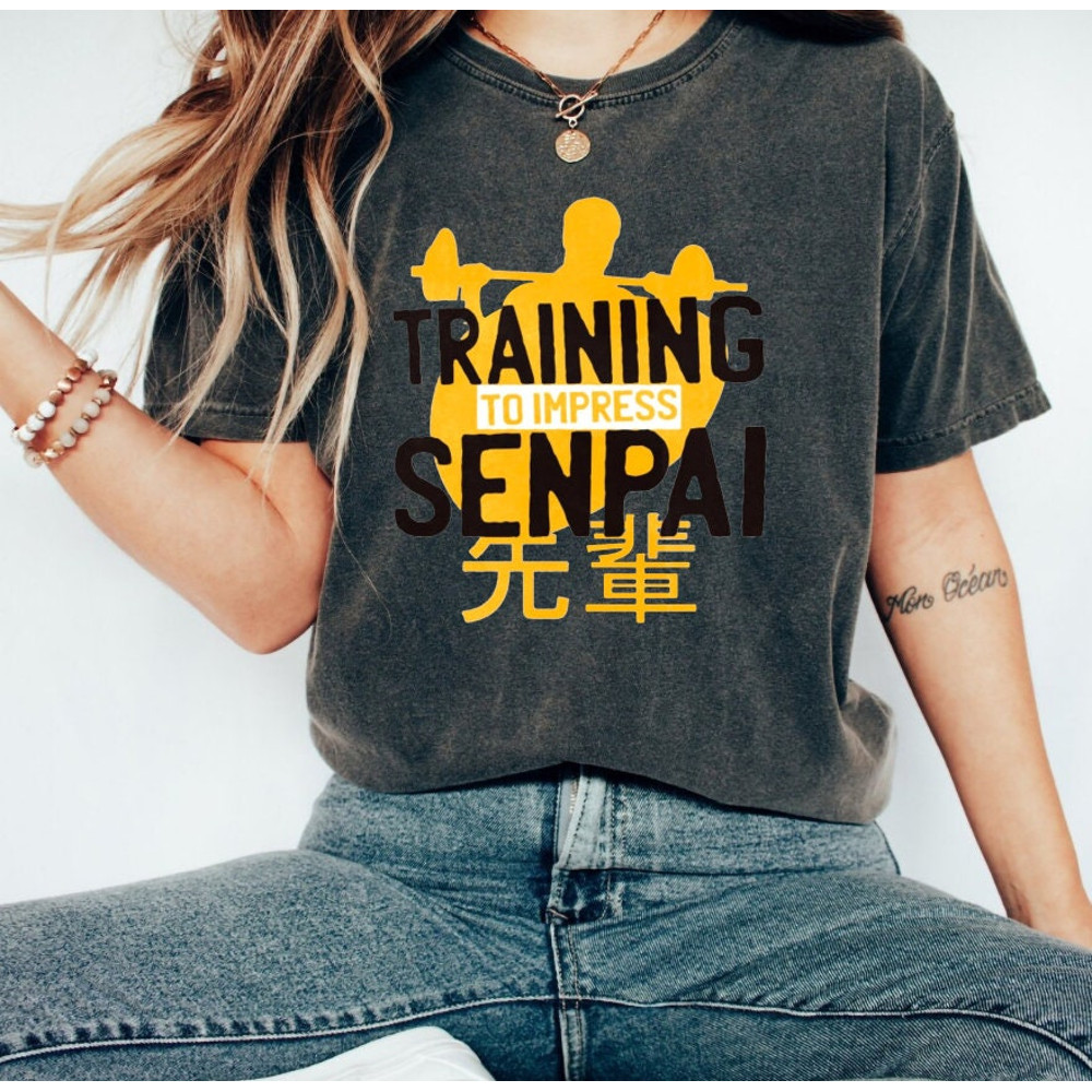 Training Senpai Workout TShirt for Men and Women,Gym T shirt For Boys and Girls,Oversized T-shirt Apparel,Mens and Womens Fun Fitness Tshirt - 3.jpg