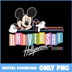 universal hollywood studio png, mickey mouse png, disney png, disney png digital file