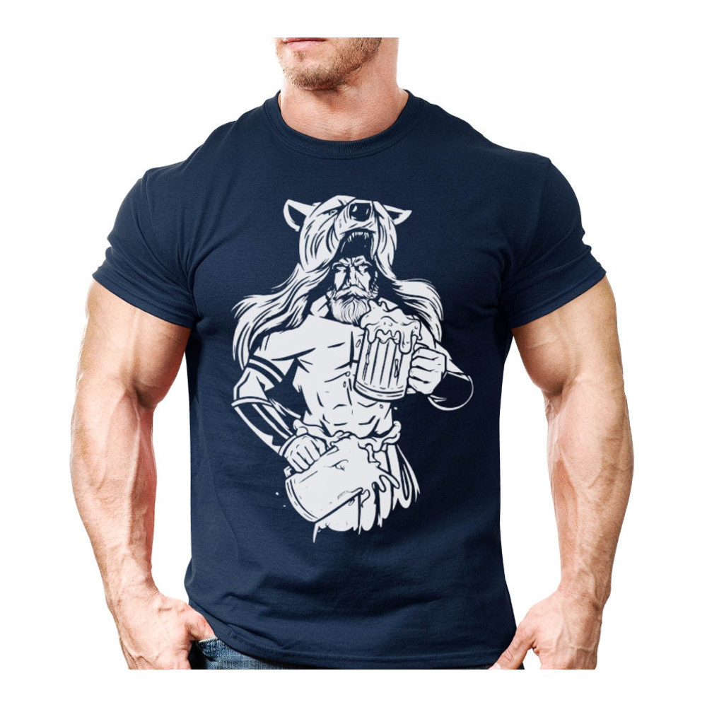 Viking Beast T Shirt For Man With Bear Fur Warrior, Viking TShirt For Men Norse History ,Cool Warrior Shirt Norse Mythology Viking Tee - 5.jpg