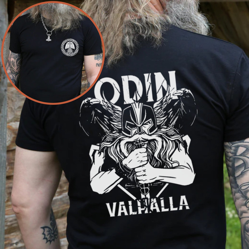 Viking Norse God T-Shirt Gift For Man Warrior,Viking Ship Gift Viking Shirt Unisex,Valhalla TShirt Gift For Nordic,Vikings Fan T Shirt Gift - 1.jpg