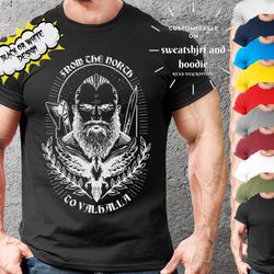 viking valhalla t-shirt gift for man,funny viking gift shirt with norse mithology for men,cool tshirt norse mythology vi