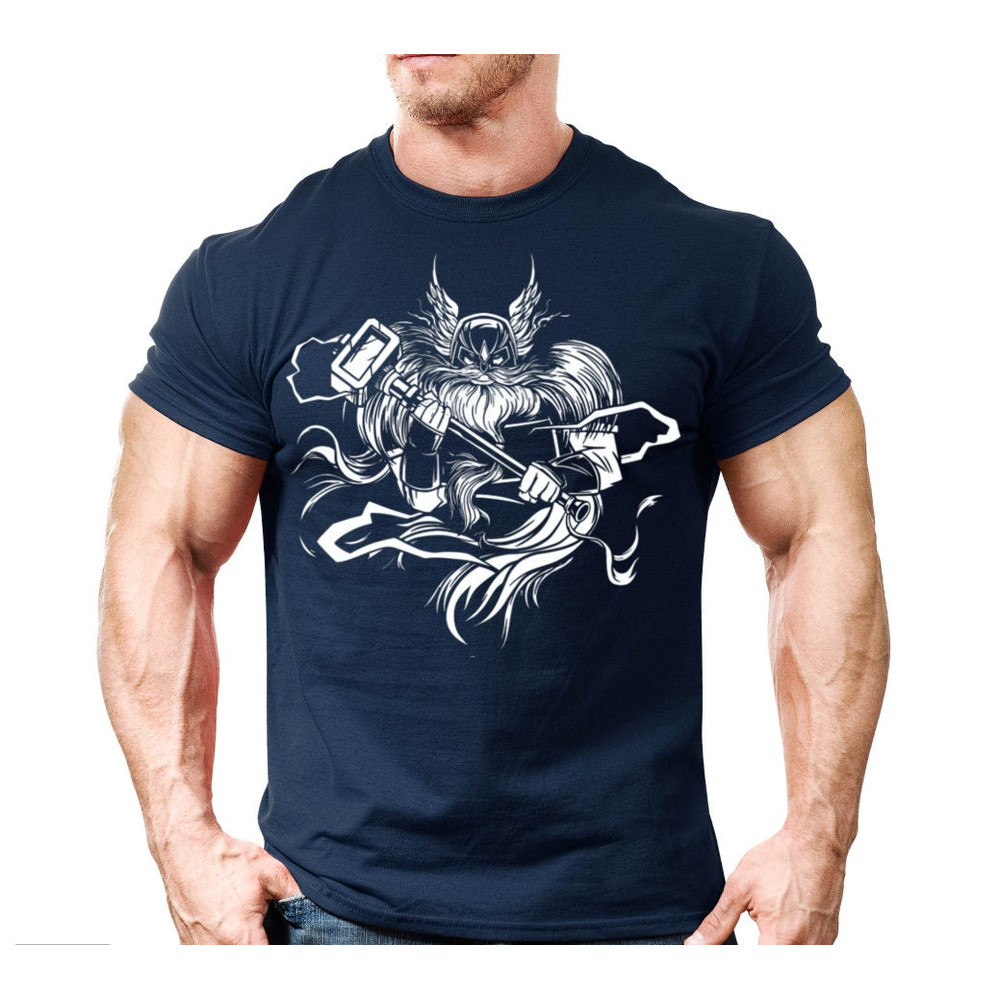 Viking Warrior Thor Hammer Valhalla T-Shirt Gift For Boy And Girl,Scandinavian Viking Nordic Gift For Guys,Cool T Shirt Norse Mythology - 5.jpg