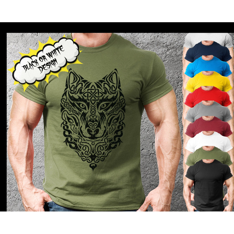 Vikings Runes Wolf Norse Mythology Shirt Unisex Warrior,Cool T Shirt Norse Mythology Viking Warrior Men and Women,Unique Valhalla T-Shirt - 1.jpg