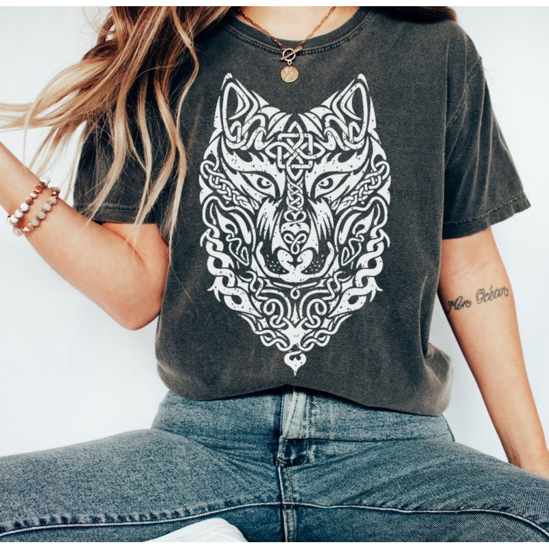 Vikings Runes Wolf Norse Mythology Shirt Unisex Warrior,Cool T Shirt Norse Mythology Viking Warrior Men and Women,Unique Valhalla T-Shirt - 2.jpg